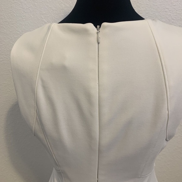 White House Black Market Cream White Princess Rockabilly Dress Women's Size 2 - Picture 11 of 14